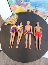 Vintage 1980s Barbie Ken Lot W/clothes Aloha Bathing Suit Swimwear