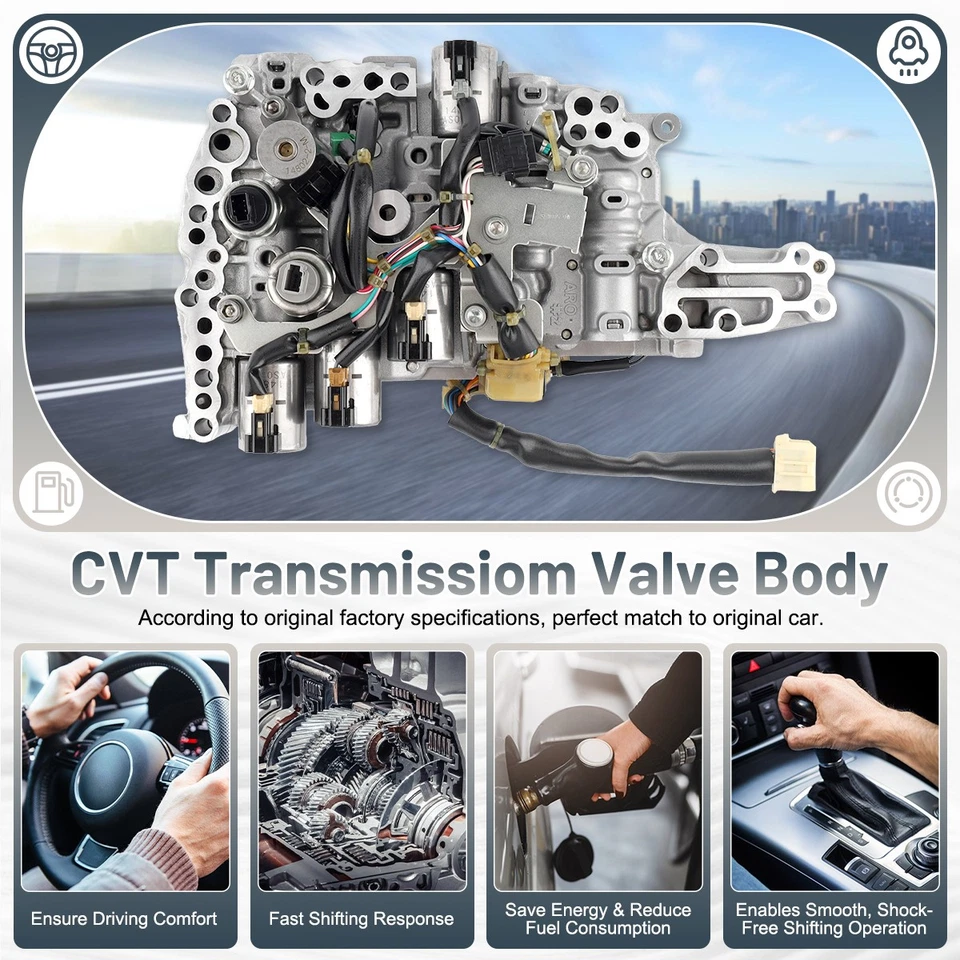 For 2012-2014 Nissan Pathfinder 3.5L CVT Valve Body W/ Solenoids JF017E OEM - Image 2 of 4