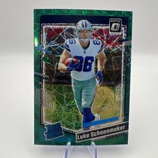 2023 Panini Donruss - Rated Rookie Luke Schoonmaker #325 Optic Preview Green...