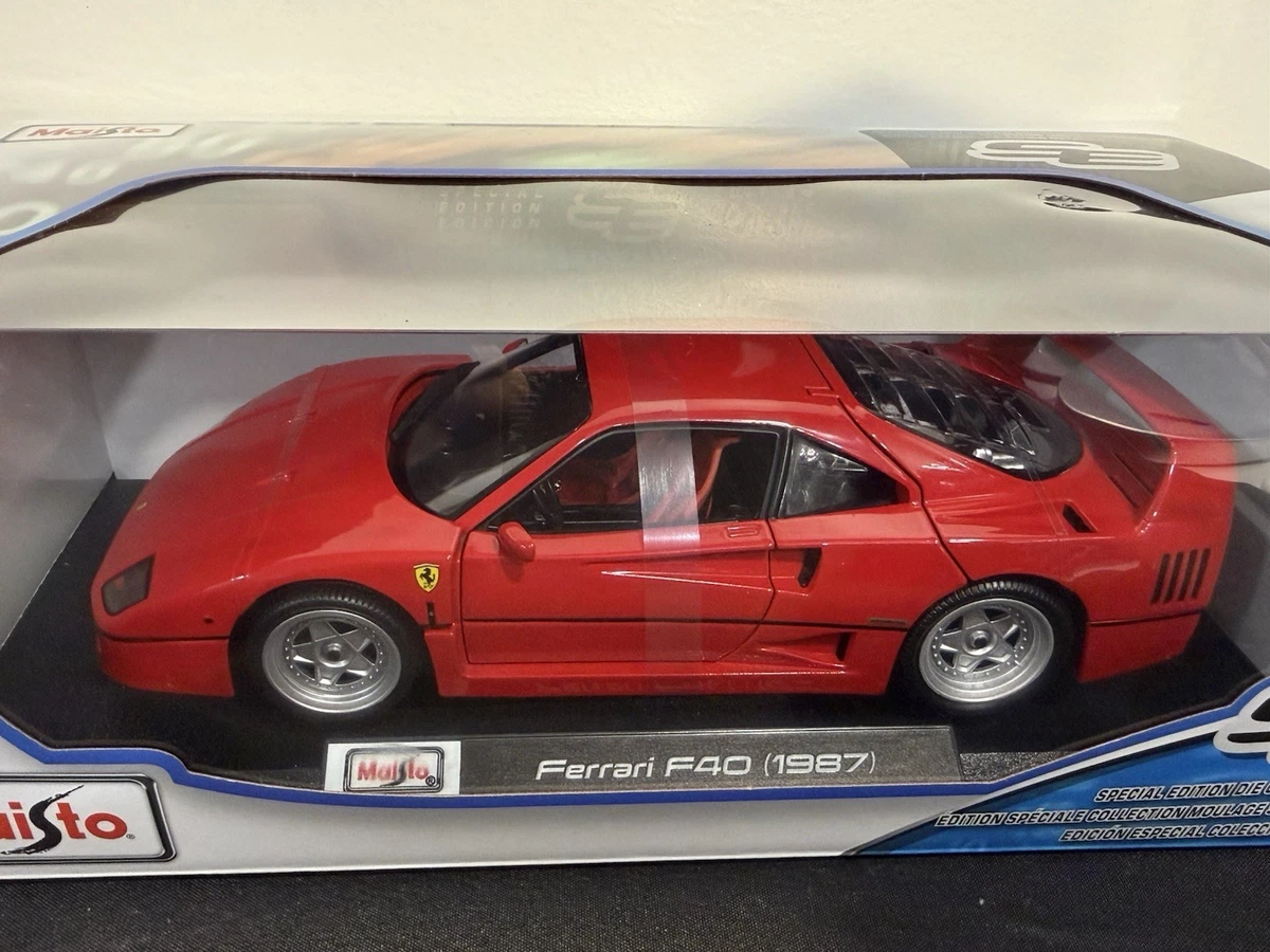 Maisto Special Edition 1:18 1987 Ferrari F40 Red Diecast Car