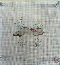 Sweet, Sleeping Bunny Needlepoint Canvas Will Be Darling In The Nursery
