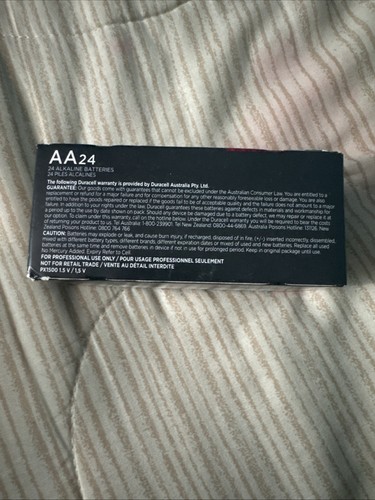 24 AA Duracell Procell Intense Alkaline Batteries 1.5V (PX1500, LR6) - Picture 3 of 3