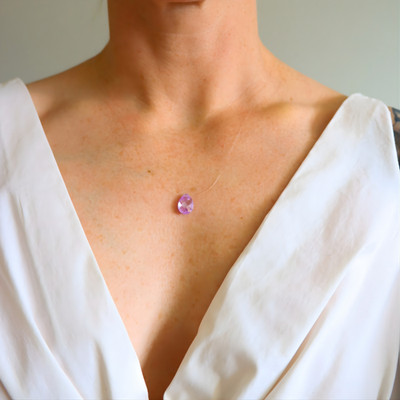 Träne Amethyst Halskette