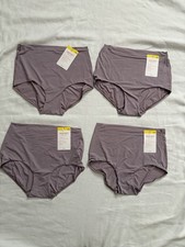 NEW Warners Smooth It Over Soft Pinch-Free Waistband Hi-cut Panty Medium 4 Pair