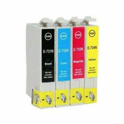 1x Compatible Ink Cartridge 73N T0732 For Epson TX110 TX100 TX200 TX400 ...