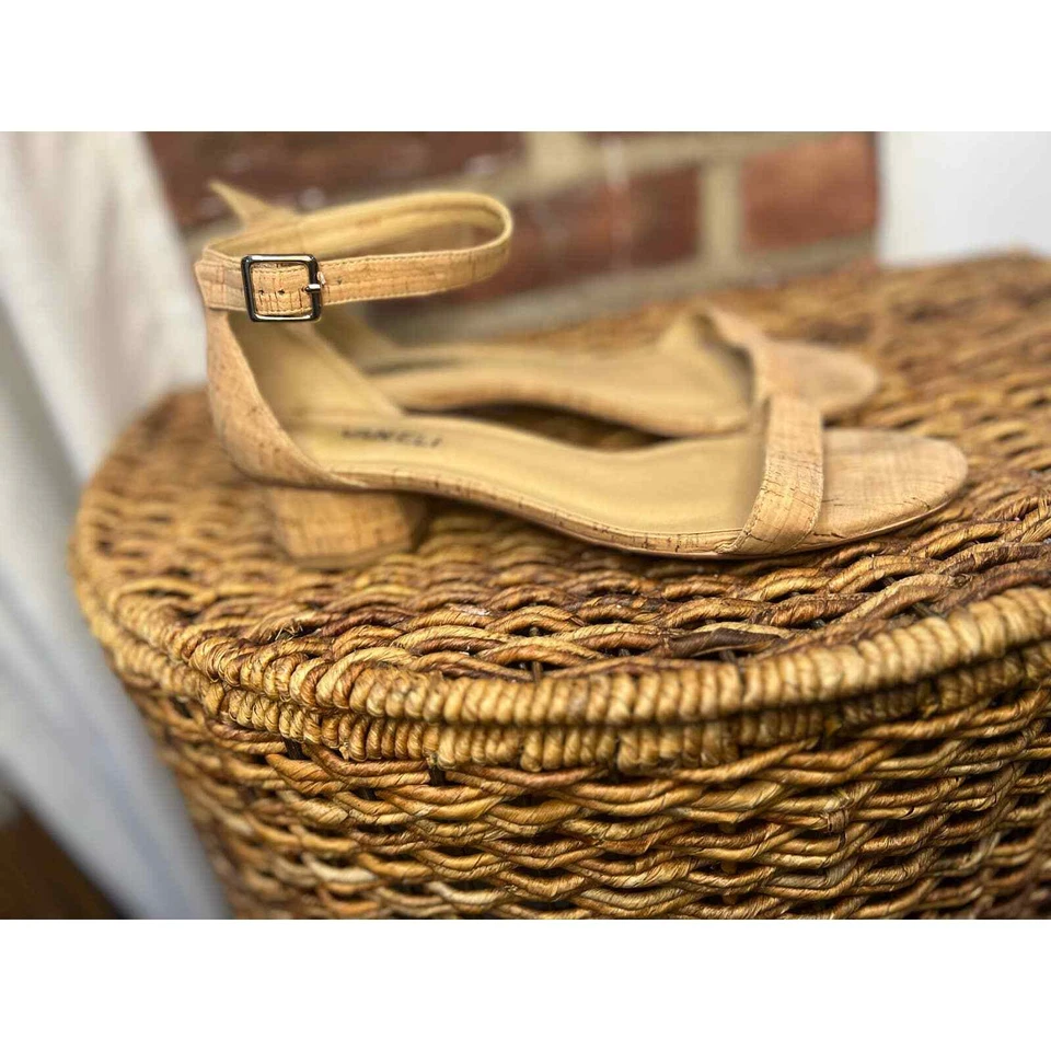 Tacones hexagonales de corcho VANELI Foto 2 de 4