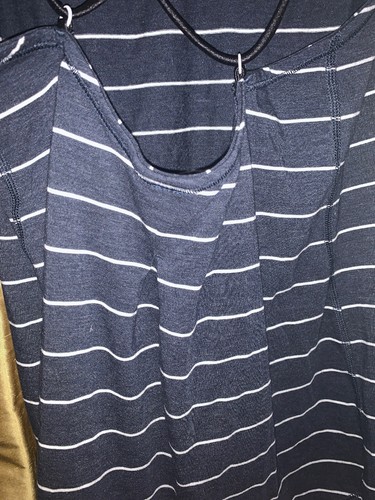 Lululemon Breezy Tank Size 4 Strappy Lookout Striped Inkwell White/Black w/ Tag - Picture 9 of 12