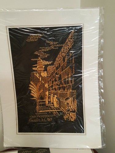 ISRAEL WESTERN WALL 6-Day War Jerusalem Lace Embroidery 1967 15.5 X 11.5" - Picture 10 of 10