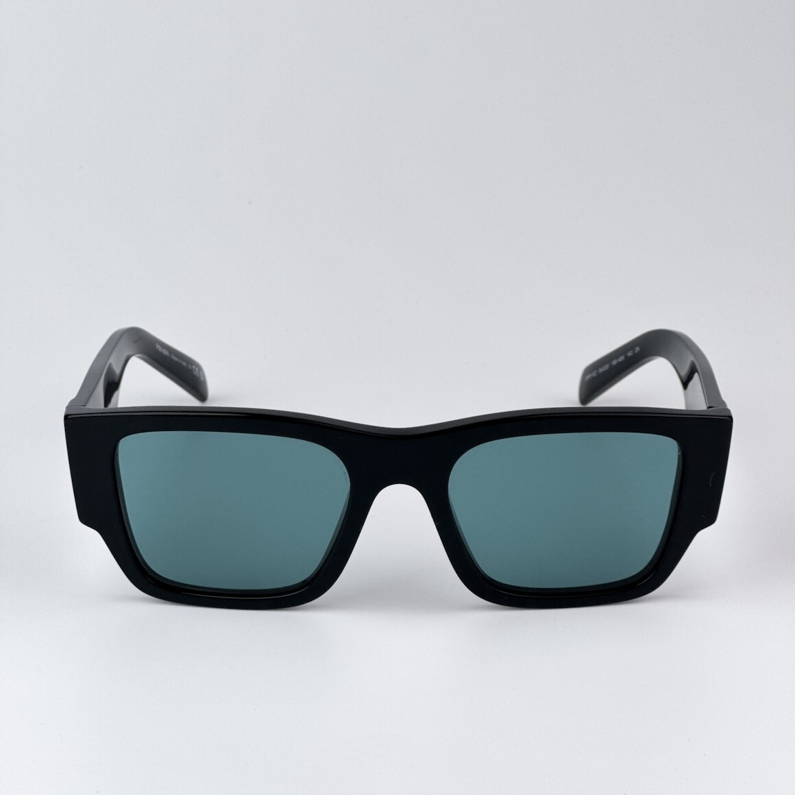BRAND NEW Prada PR10ZS 16K40K Black Petrol Green Square Unisex Sunglasses New PRADA PR10ZS 16K40K Black/Petrol Green 54-20-140  main image 2