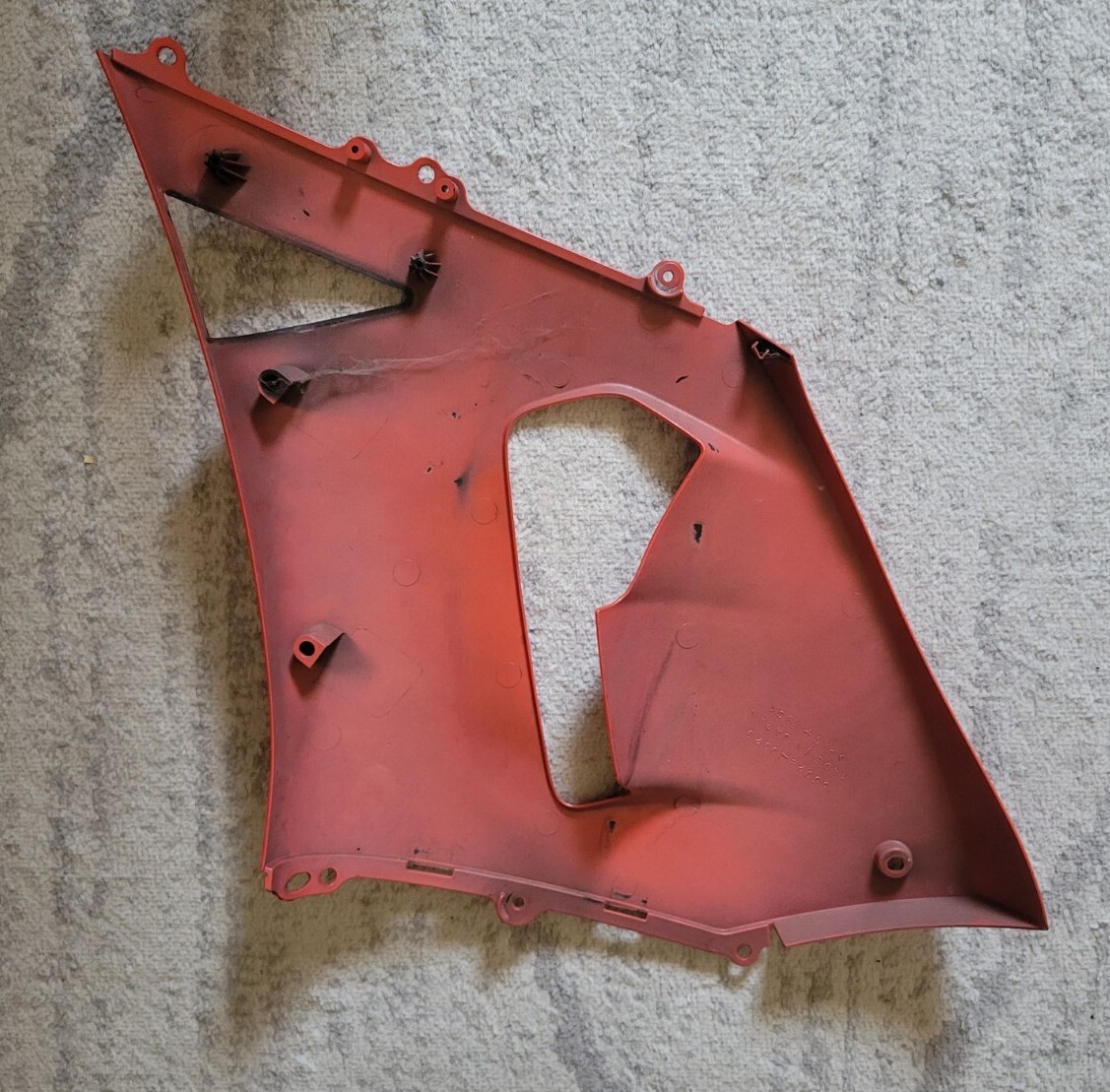 KAWASAKI ZX6R 55028-0029 ZX-6R COWLING CENTER RH RIGHT SIDE RED | eBay