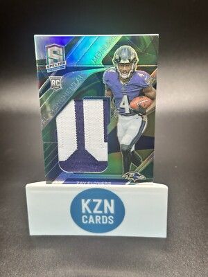 Zay Flowers 2023 Panini Spectra Rookie (RC) Multi-Color Patch BAL Ravens SSP 2/4