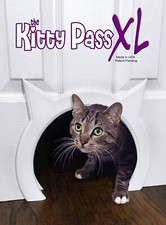 XL Cat Door for Interior Door - Cat Hole Kitty Door for Hidden Litter Box - P...