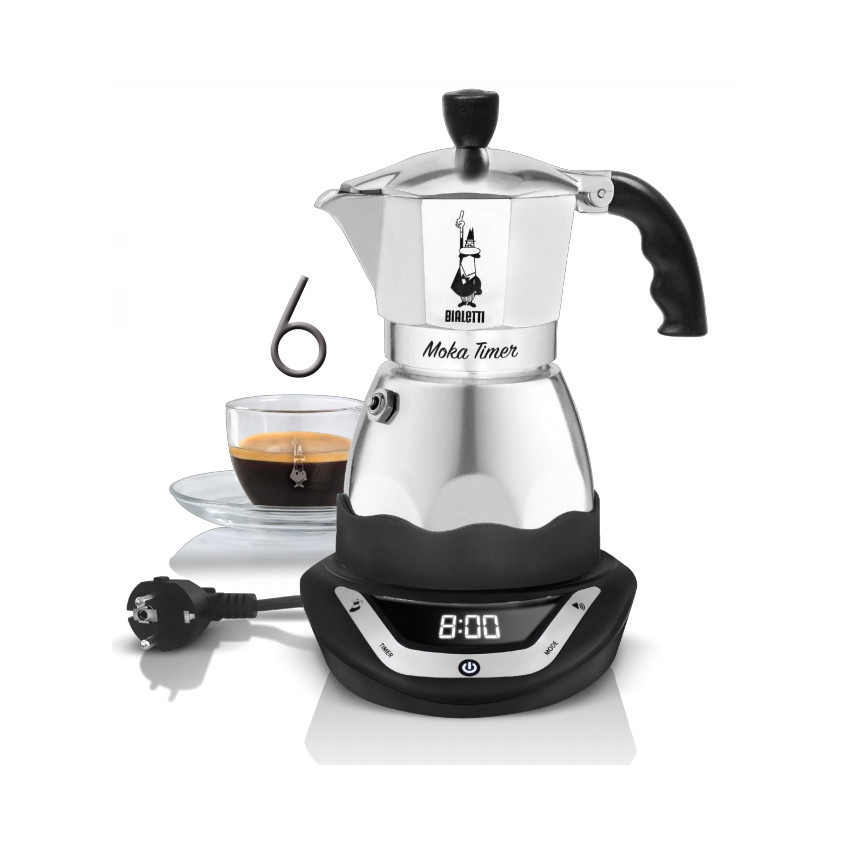 Bialetti moka timer 6 Cups Detroit Mall Coffee Maker 220V Electric Express