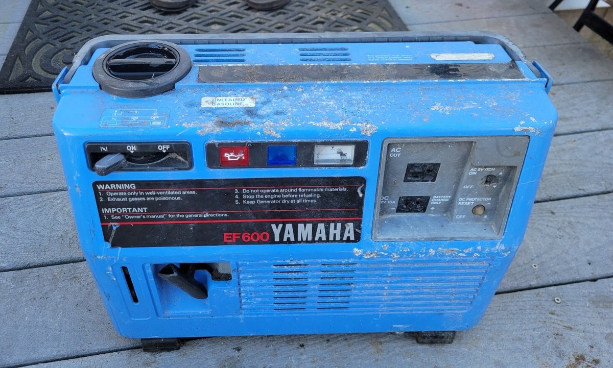 Vintage Yamaha EF600 Portable Generator !FOR PARTS OR REPAIR Vintage Yamaha EF600 Portable Generator !FOR PARTS OR REPAIR