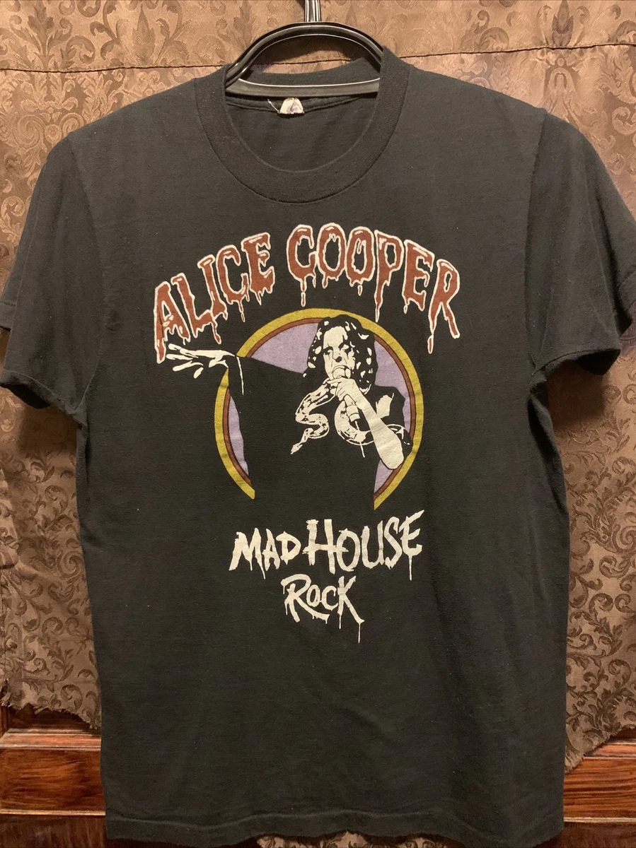 TRUE VINTAGE ALICE COOPER 1979 Madhouse Rock Concert Tour T Shirt