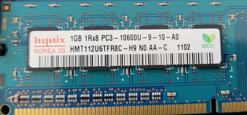 (2) Hynix HMT112U6TFR8C Computer Memory DDR3 SDRAM 1GB 1Rx8 PC3-10600U-9-10-A0 - Picture 3 of 3