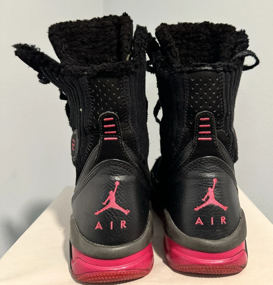 Nike Jordan Flight 9 Six Inch 414561-001 Talla 4Y Negro Rosa Foto 2 de 4