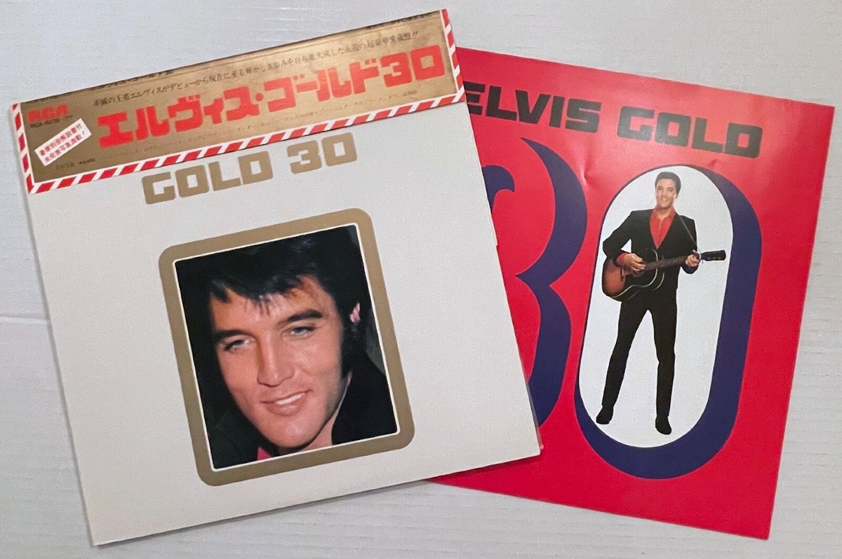 ELVIS PRESLEY Elvis Gold 30 1973 RCA JAPAN Gatefold 2xLP + OBI +