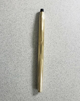 Cross 1/20 10 Rolled Gold Fountain Pen 14 kt Gold Medium Nib