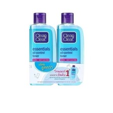 2x Clean Clear Essentials Oil Control Toner Prevent Acne Facial Skin 100ml