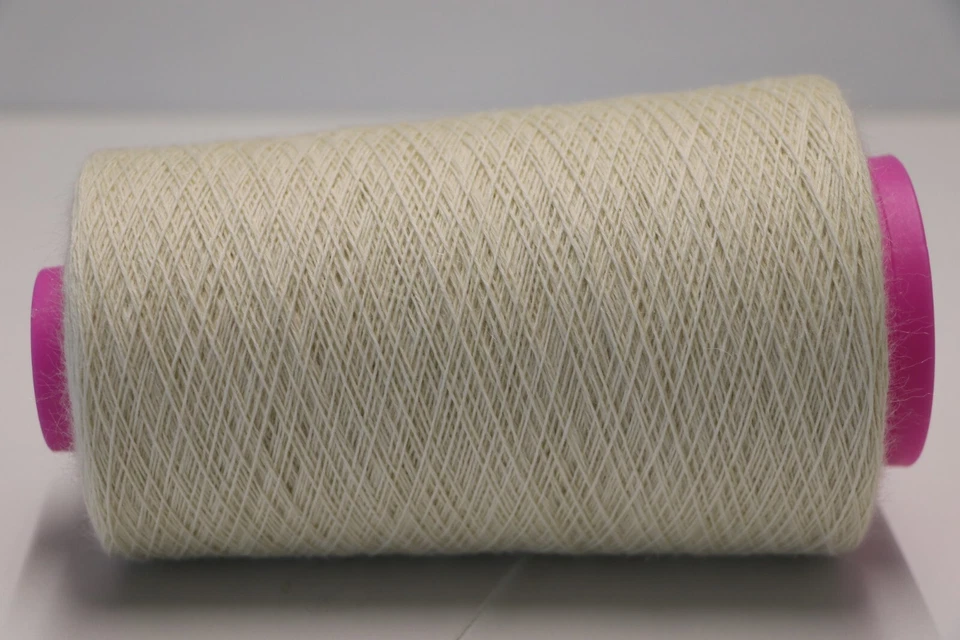 E26 (48€/kg) 250g MERINO-MOHAIR REINE SCHURWOLLE NATUR (8) Zwirn Wolle Strick - Bild 3 von 4