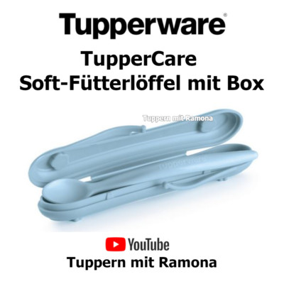 Tupperware C116 TupperCare  Soft-Fütterlöffel mit Box, Babylöffel neu/OVP