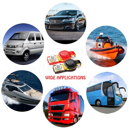 Pair Car Battery Terminal Connectors Universal Positive Negative Wire Post Clamp - Bild 12 von 13