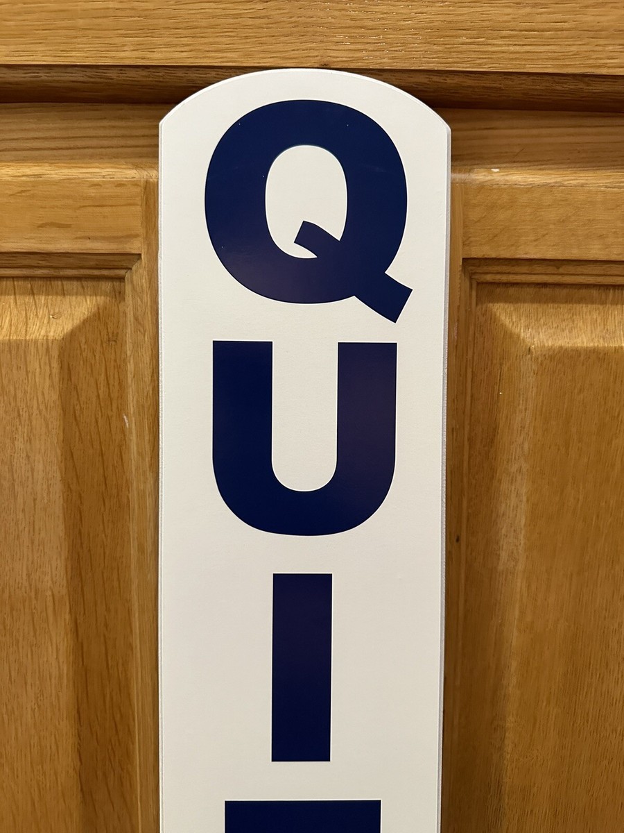 Golf PGA Tour Quiet Please Sign Club Cart Iron Wood Balls Bag Wall