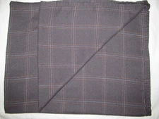 SWISS International Airlines cabin blanket SWISSAIR travel throw gray plaid vT