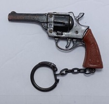 Vintage Cap Pistol Keychain-From Original 1960s-70s Store Display-Die Cast Metal