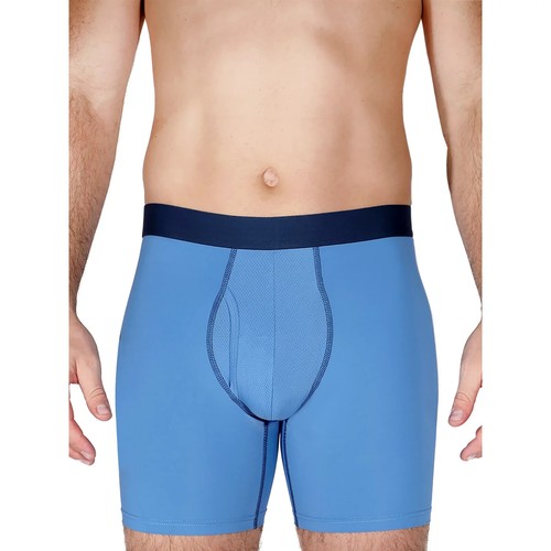 3PK Athletic Works Plus 3XL(48-50) Men's Long Leg Boxer Briefs Underwear Wicking - Picture 3 of 14