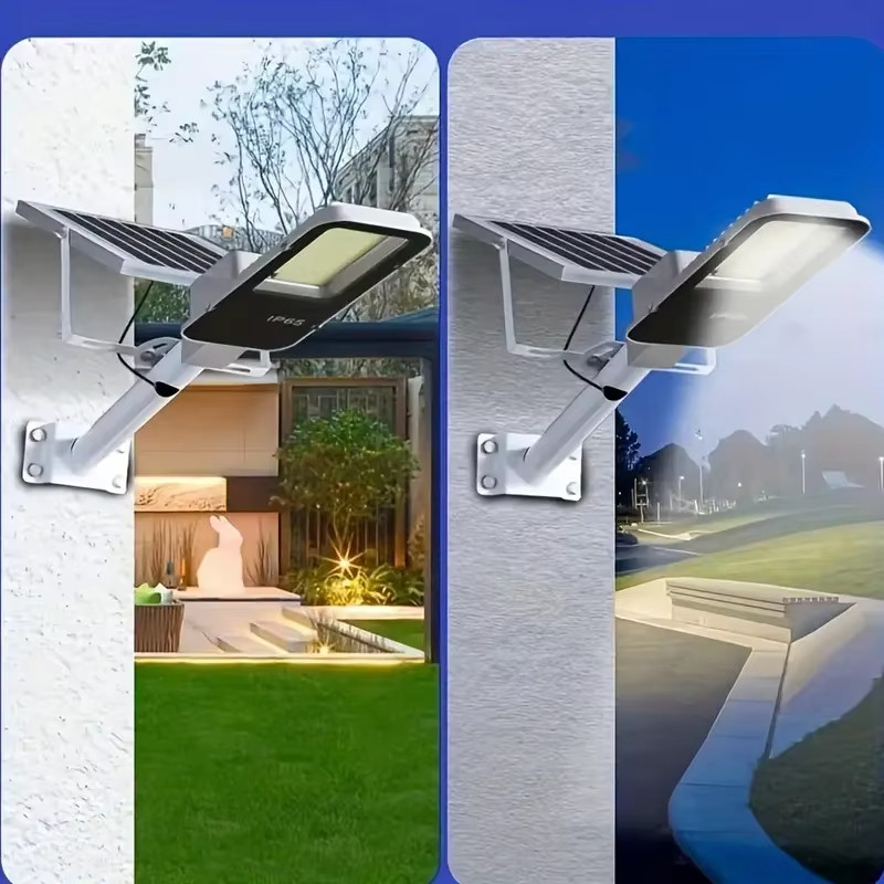 Lampione Solare 357led 6500k Ip65 Potente Luce da Esterno per Strada, Giardino - Miniatura 2