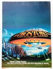 BOSTON~DON'T LOOK BACK~1978 ALBUM PROMO~PRINT MAGAZINE AD ADVERT POSTER PINUP