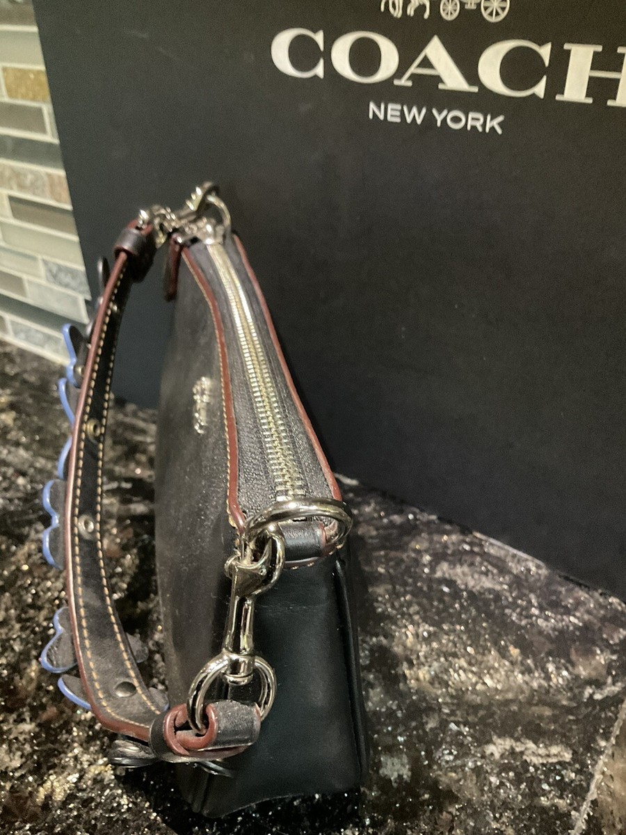 coach お財布 COACH LARGE WRISTLET * BUTTERFLY EMBELLISHED Black 59525 | eBay