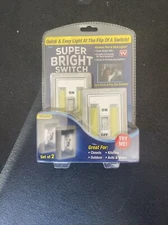 Super Bright Switch Wireless Peel and Stick LED Lights 2 pack, White