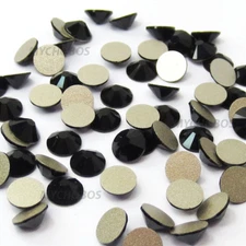 Swarovski 2058/2088 crystal flatbacks rhinestones 1 gross 144 black JET (280)