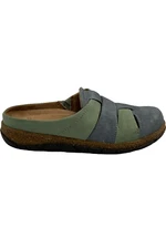 Earth Origins Suede Woven Clogs Ellery Steel Blue