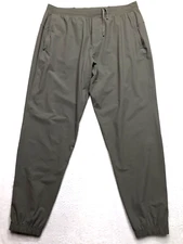 LULULEMON Surge Jogger Pant Men XL (34-36 x 30) Gray Drawstring Elastic Cuff