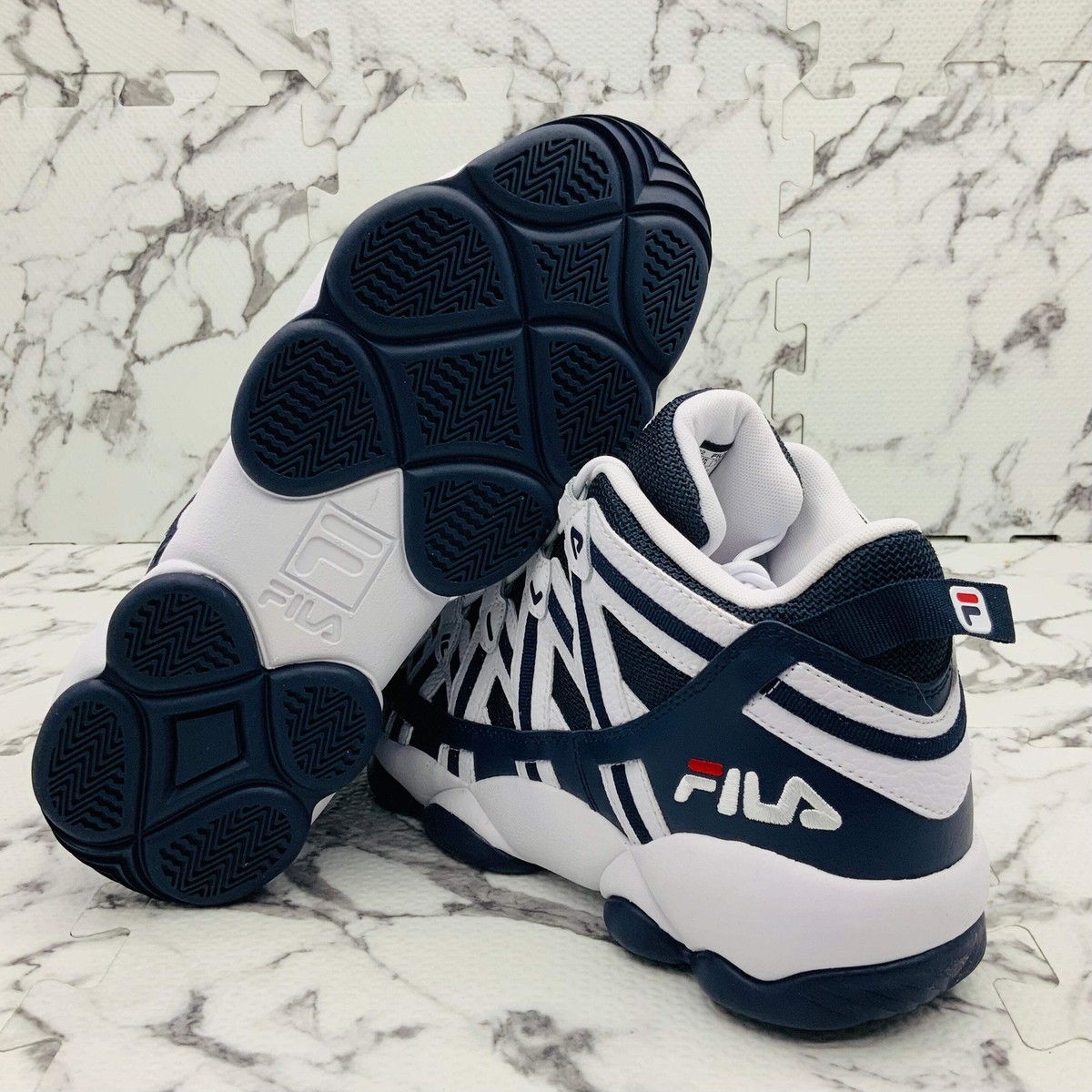 Men's Fila StackHouse Spaghetti Navy | White Sneakers NWT | eBay
