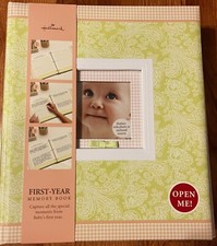 Hallmark Baby First Year Vintage Baby Memory Book  Milestone NWT 1BBA3800