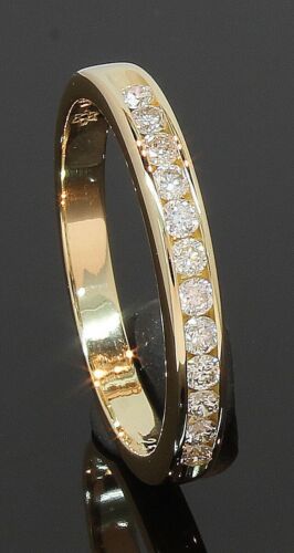 18 Carat Yellow Gold 12 Stone Diamond Eternity Ring 0.25ct Size K (80.22.011) - Picture 1 of 5
