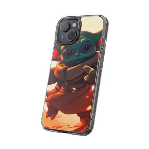 Cute Baby Yoda Clear Phone Case, Mandalorian Gift, Star Wars Case, Geeky Phone - Picture 22 of 124