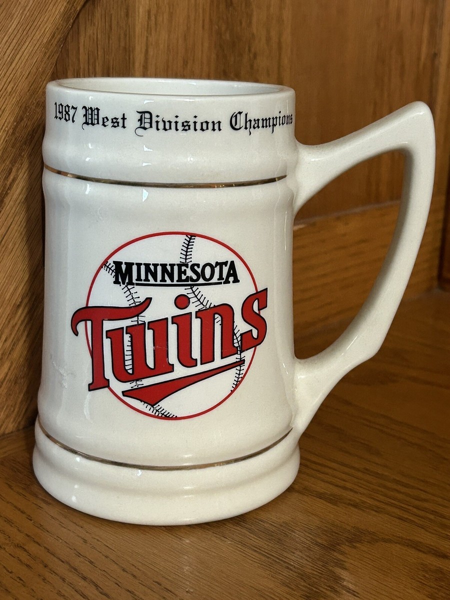 1987 West Division Champion Minnesota Twins Baseball Beer Stein Mug Vintage