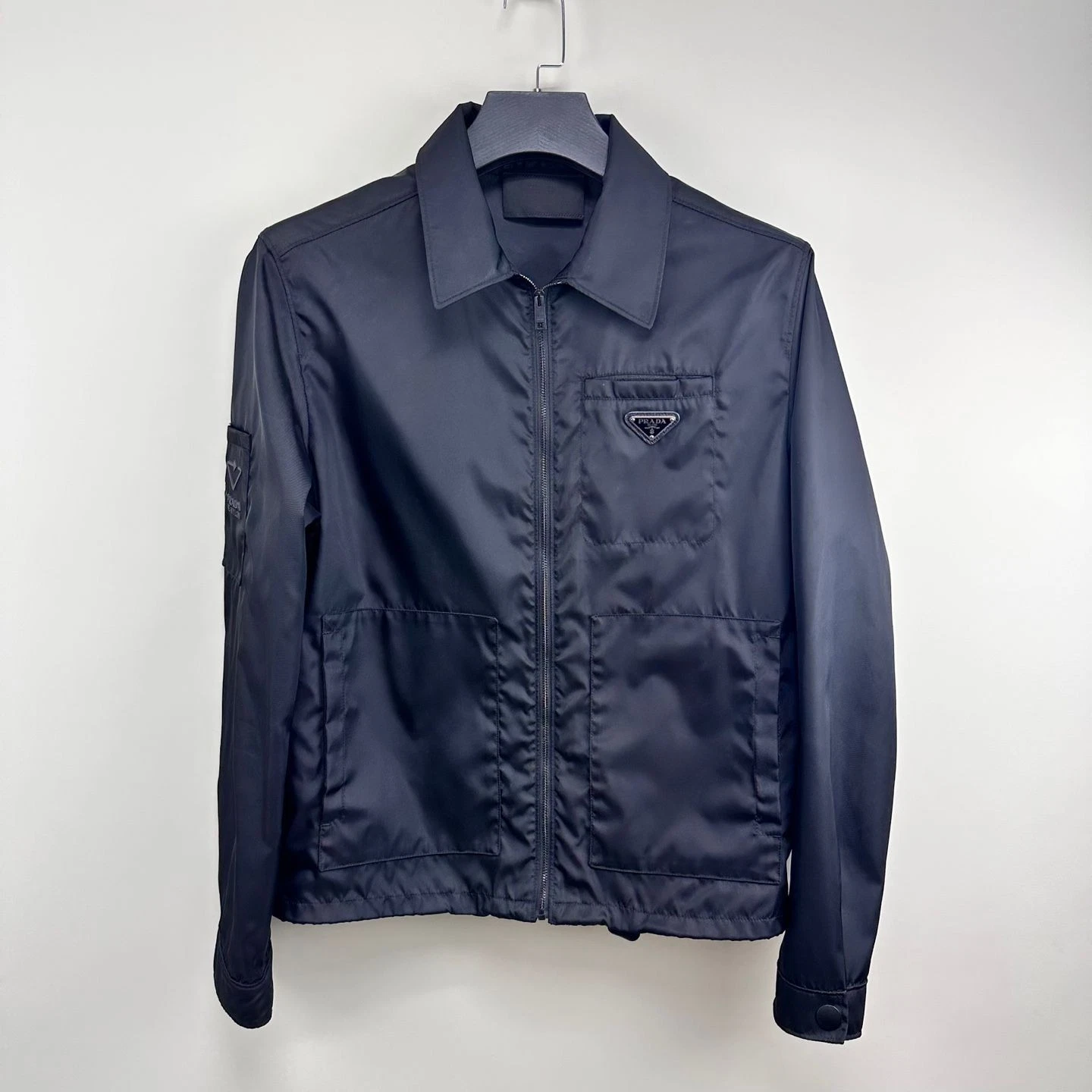 Giacca blusa Prada triangolo logo re nylon 48 129086715