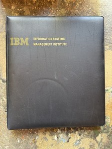 Vintage 1980s Genuine IBM 3-Ring Binder 1.5” 1 1/2" Retro Black