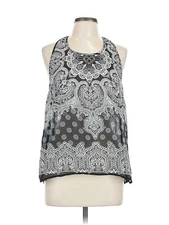 Elodie Women Silver Sleeveless Blouse L