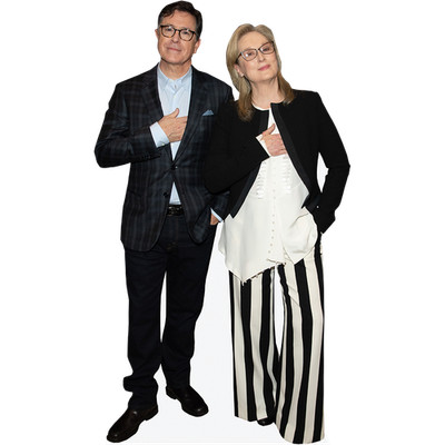 Stephen Colbert und Meryl Streep (Duo 1) Mini Celebrity Cutout