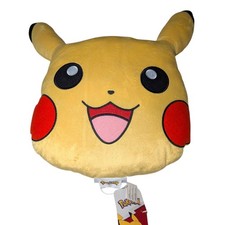 Pokemon Kids Pikachu Bedding Plush Cuddle and Decorative Pillow 14x16 Brand NEW