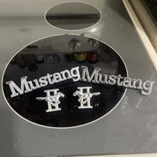 Vintage Ford Mustang Ii Full Badge Set Leftright All Pins Attached