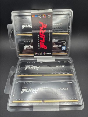 Kingston FURY Beast 24 GB (2 x 8GB)(2 x 4GB) PC4-28800 (DDR4-3600) UDIMM Memory